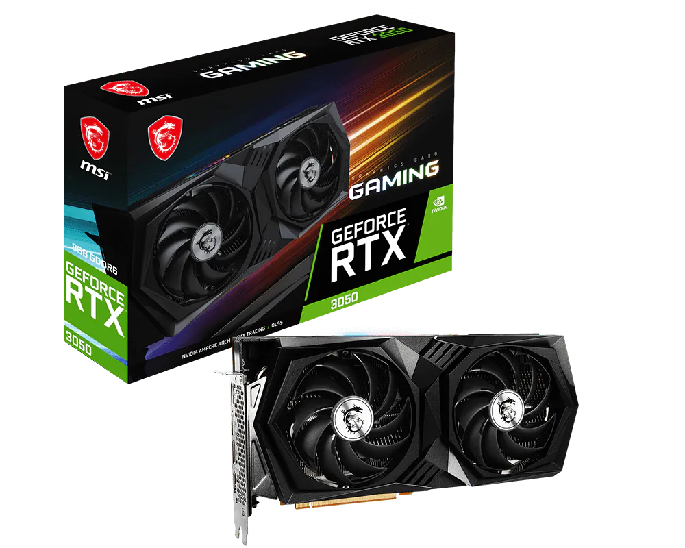 MSI GeForce RTX 3050 GAMING 8G